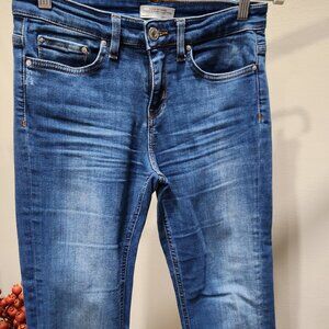 Zara woman flare cropped jeans